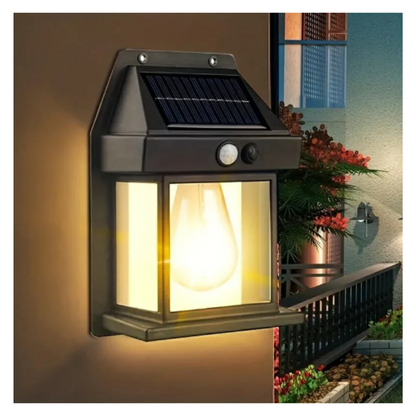 Foco solar farol de pared