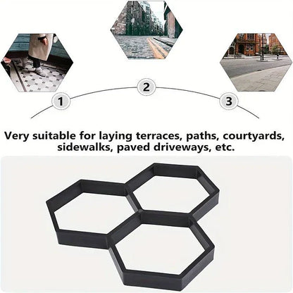 Molde para cemento hexagonal