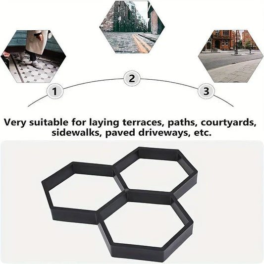 Molde para cemento hexagonal