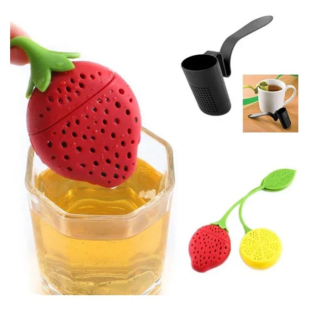 Infusor de Té Diseño de Frutillas limón y naranja