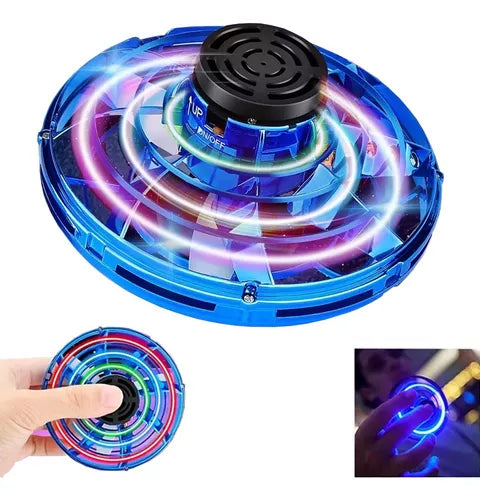 Fly fidget spinner volador mini dron con luces