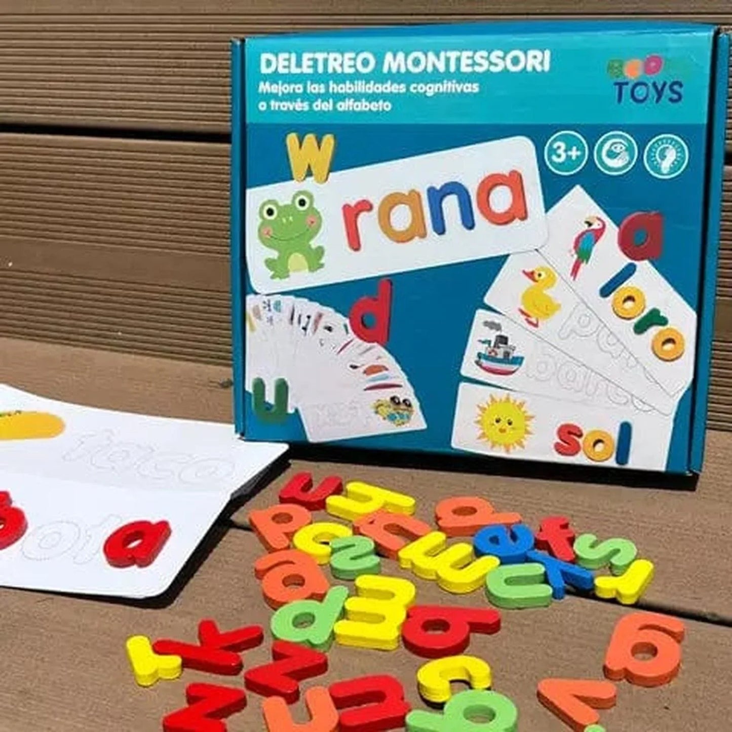 Juego de montesori ranita palabras